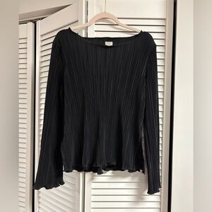 Elegant Black Long Sleeve Top